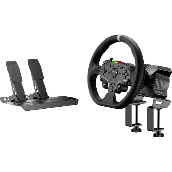 MOZA R3 + ES + SR-P Lite bundel voor pc (Zwart, Basis, stuur en pedalen)