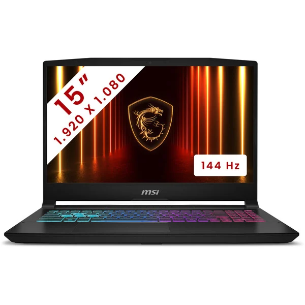 MSI Katana 15 HX (B14WFK-047BE) 15.6" gaming laptop